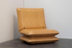 Folding Wooden Seat by Mary Brōgger
