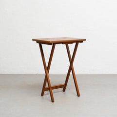 Folding Wooden Table, circa 1960