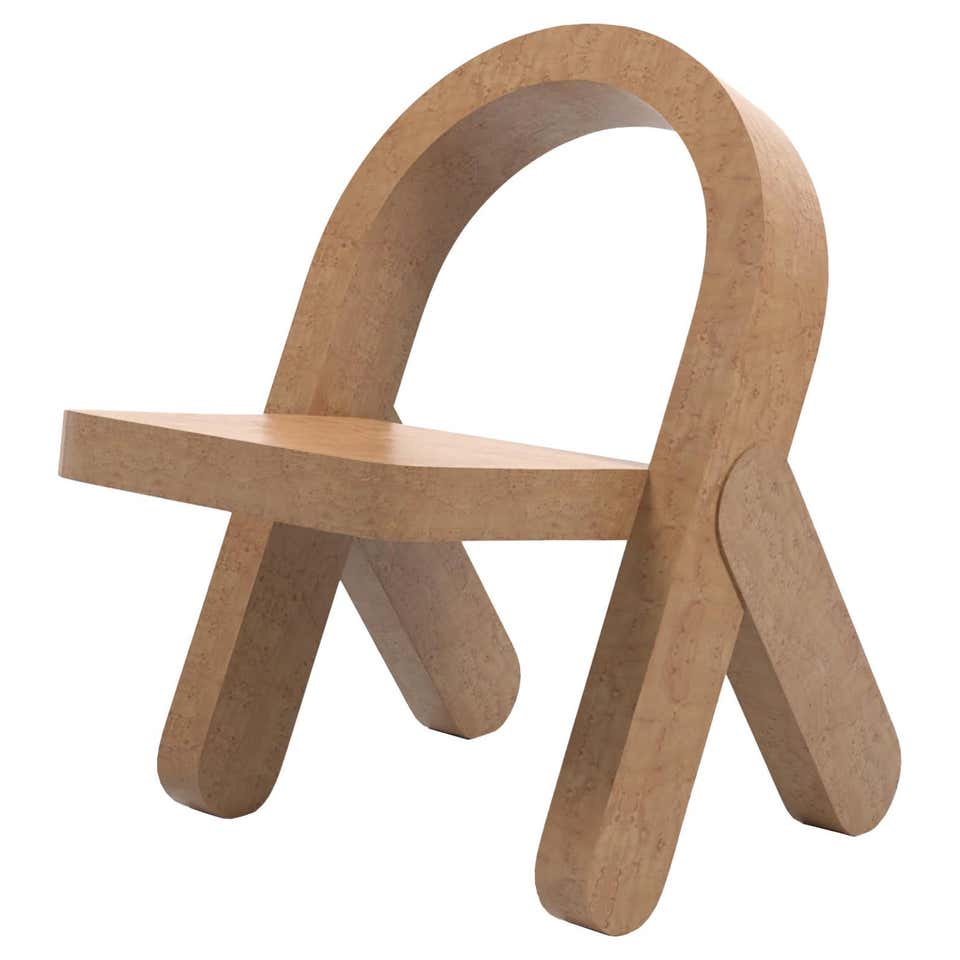 Bullnose Chair in Natural Curly Maple by Marco Campardo For Sale at