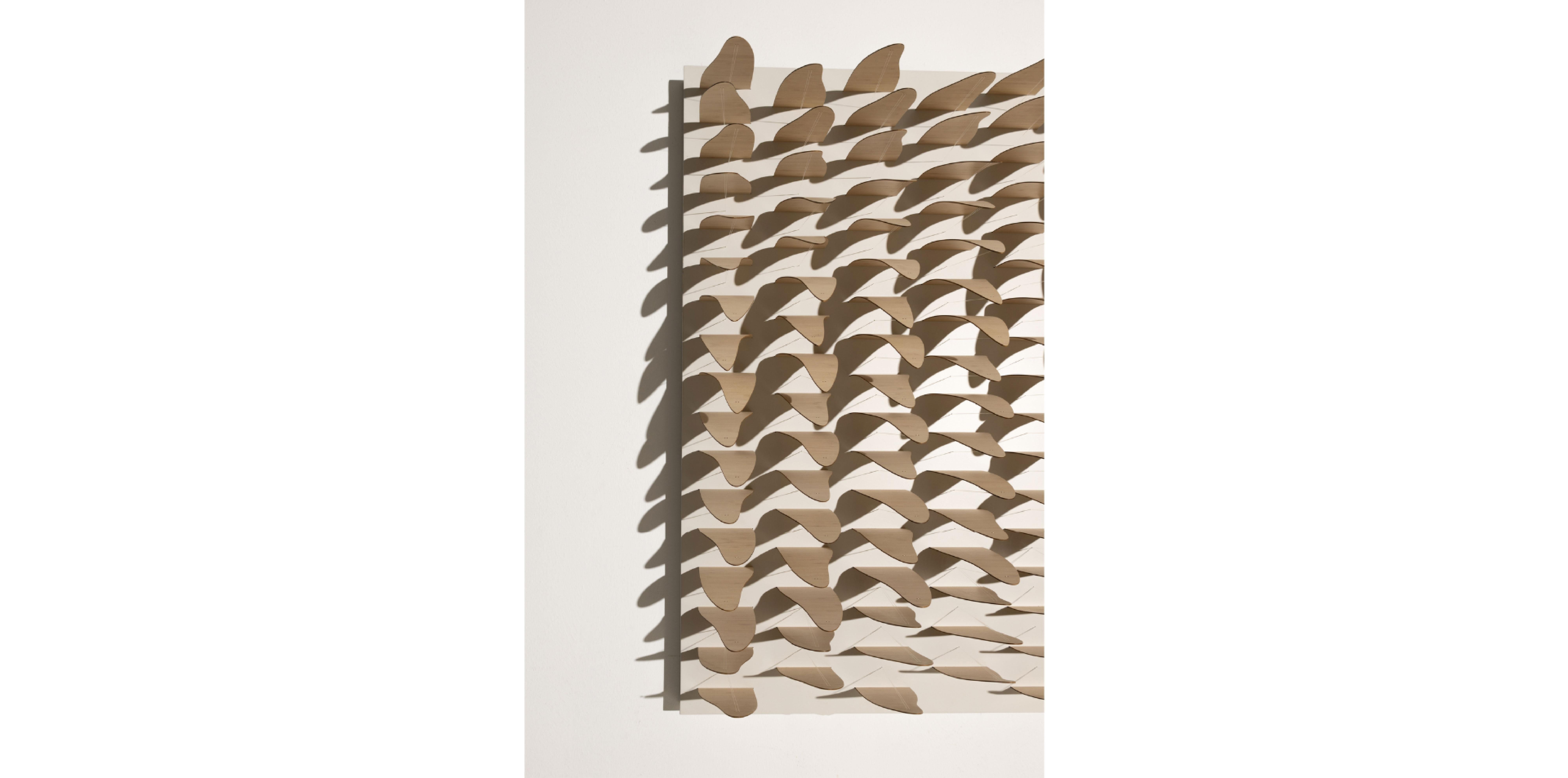 Bamboo Folia by Piegatto A Contemporary Textile Sculpture For Sale