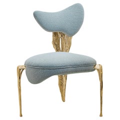 Folia Chair: Handcrafted Brass, Organic Design, Collectible piece