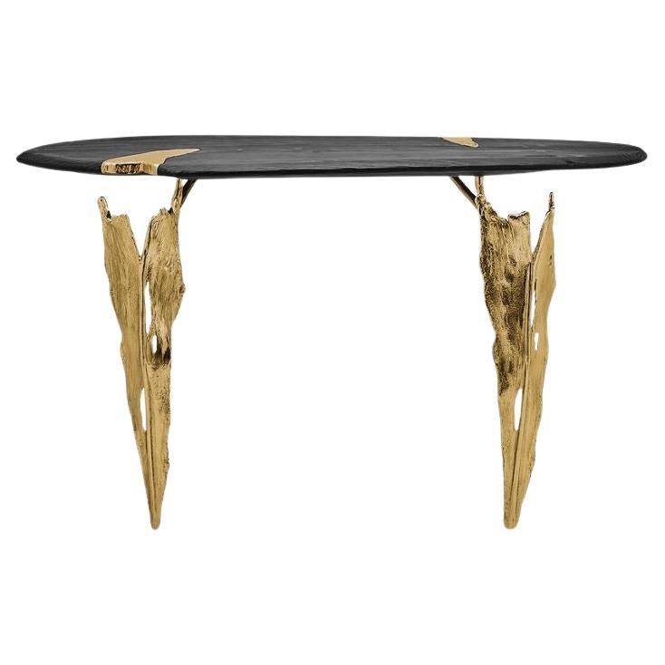 Folia – Sculptural Brass Console with Organic Design im Angebot