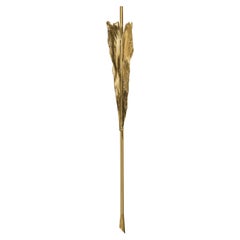 Folia Torch – Polished Brass Wall Light Inspired by Palm Tree Trunk