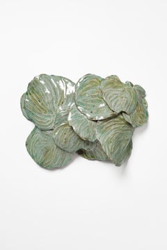 Foliage glazed stoneware sconce by Magali Wagner, 2026.