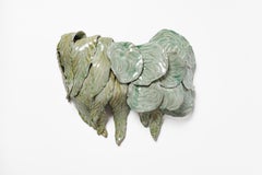 Foliage glazed stoneware sconce by Magali Wagner, 2026.