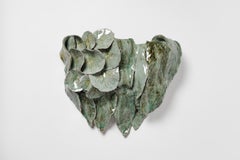 Foliage glazed stoneware sconce by Magali Wagner, 2026.