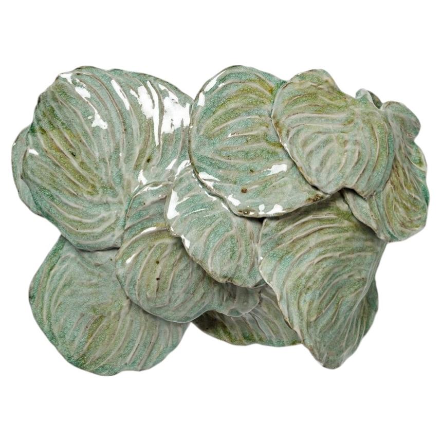 Foliage glazed stoneware sconce by Magali Wagner, 2026.