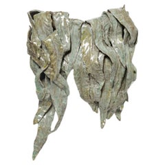 Foliage glazed stoneware sconce by Magali Wagner, 2026.