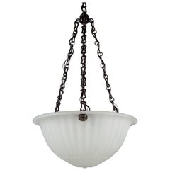 Foliate Dome Chandelier, circa 1910