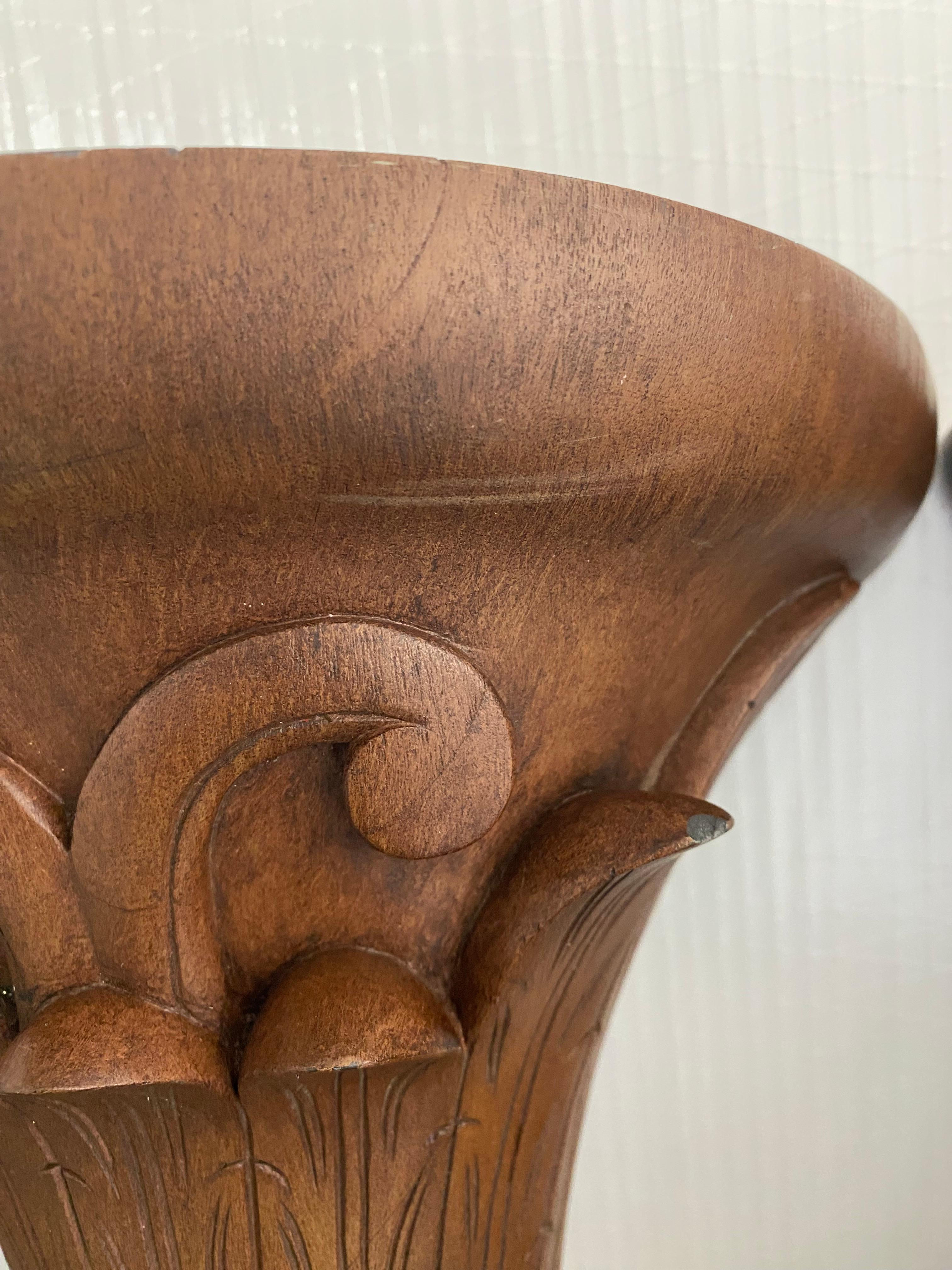 Foliate Faux Bois Wall Shelves / Sconces, A Pair For Sale 4