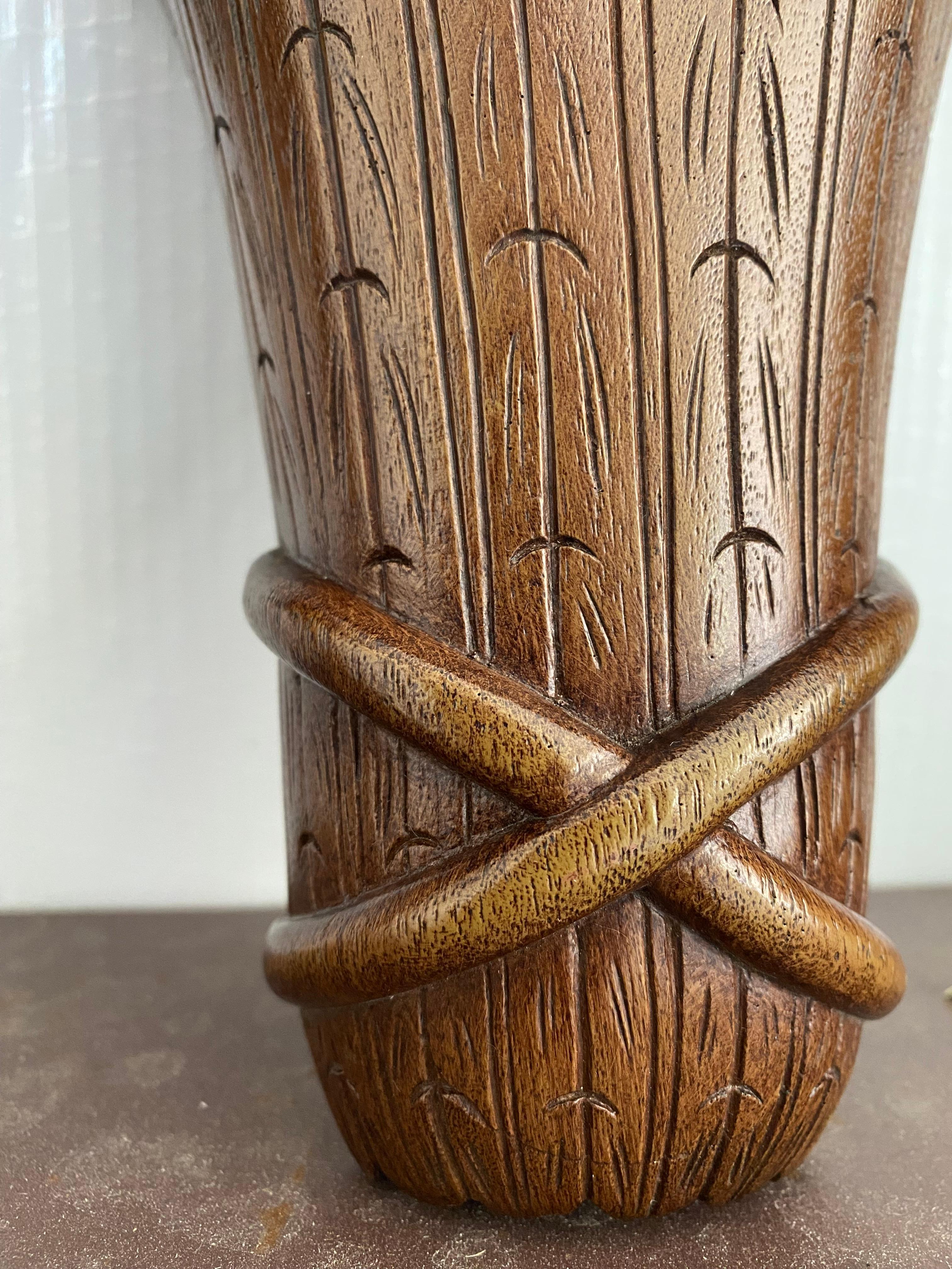 Foliate Faux Bois Wall Shelves / Sconces, A Pair For Sale 6