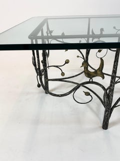 Foliate Motif Cocktail Table in the Style of Alberto Giocometti