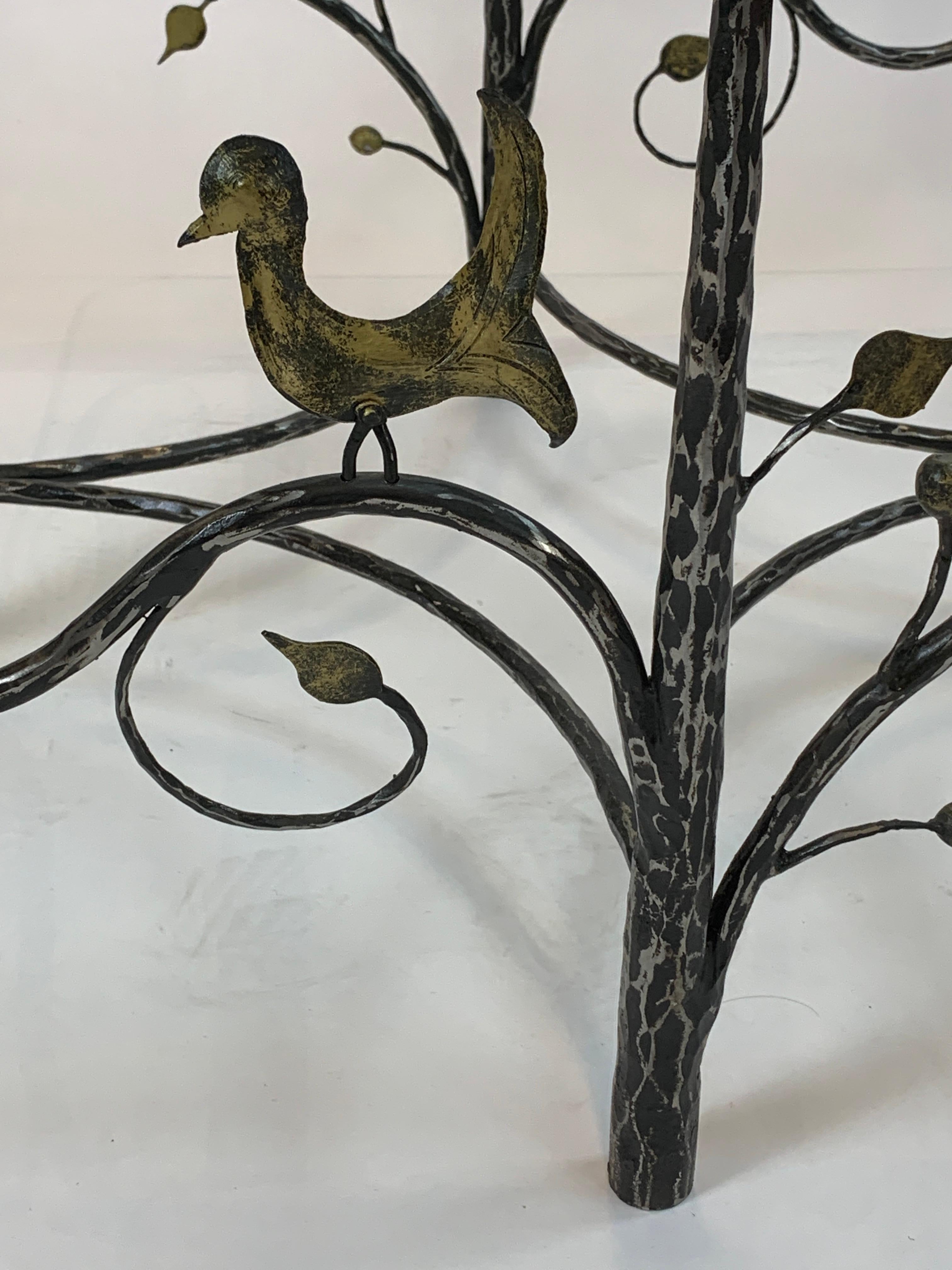 Italian Foliate Motif Cocktail Table in the Style of Alberto Giocometti