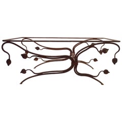 Foliate Motif Wrought Iron Table