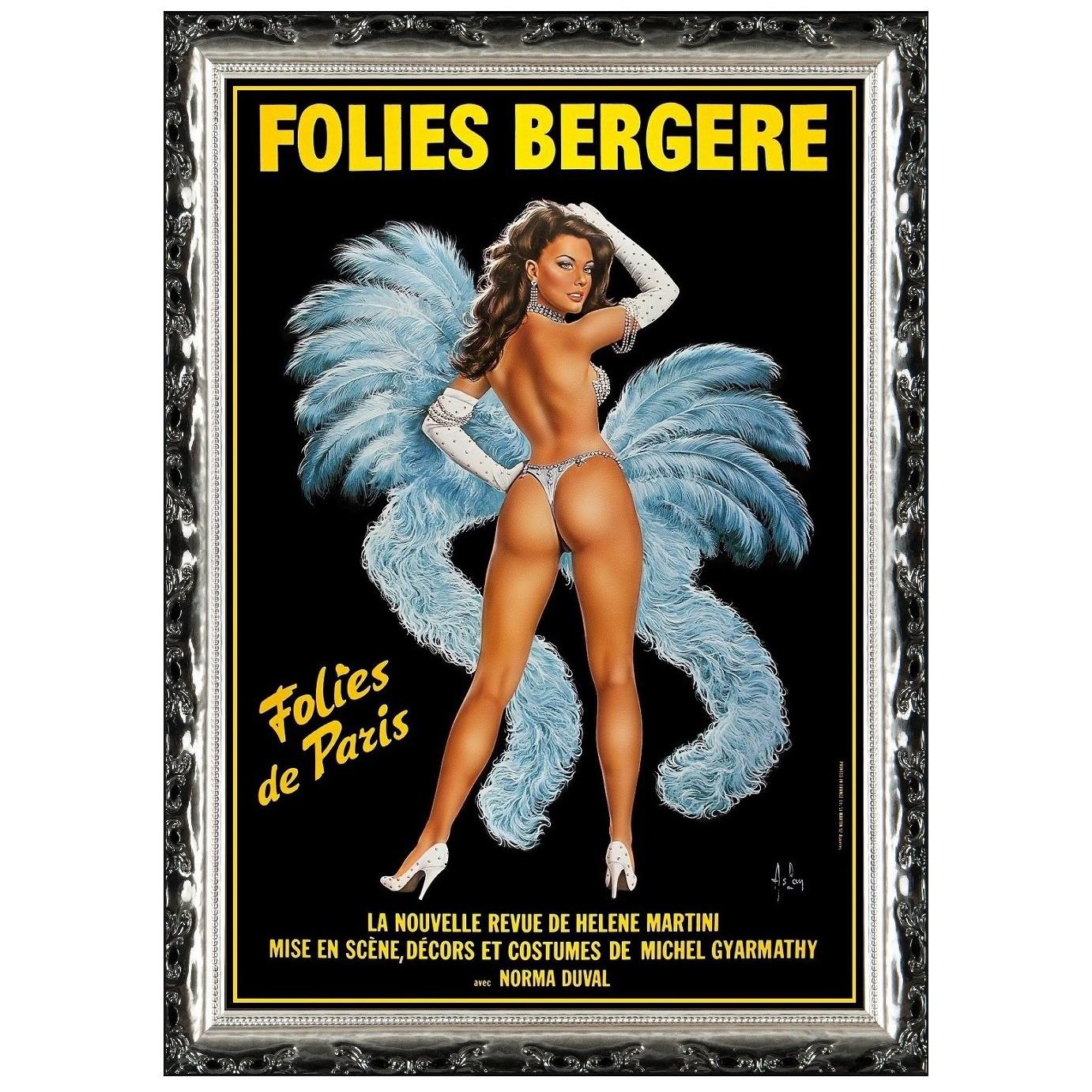 Folies Bergere, after Modern Oil Painting by Alain Aslan For Sale