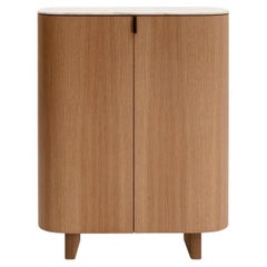 Folio Cabinet - an Essential Modern Cabinet with Curved Doors