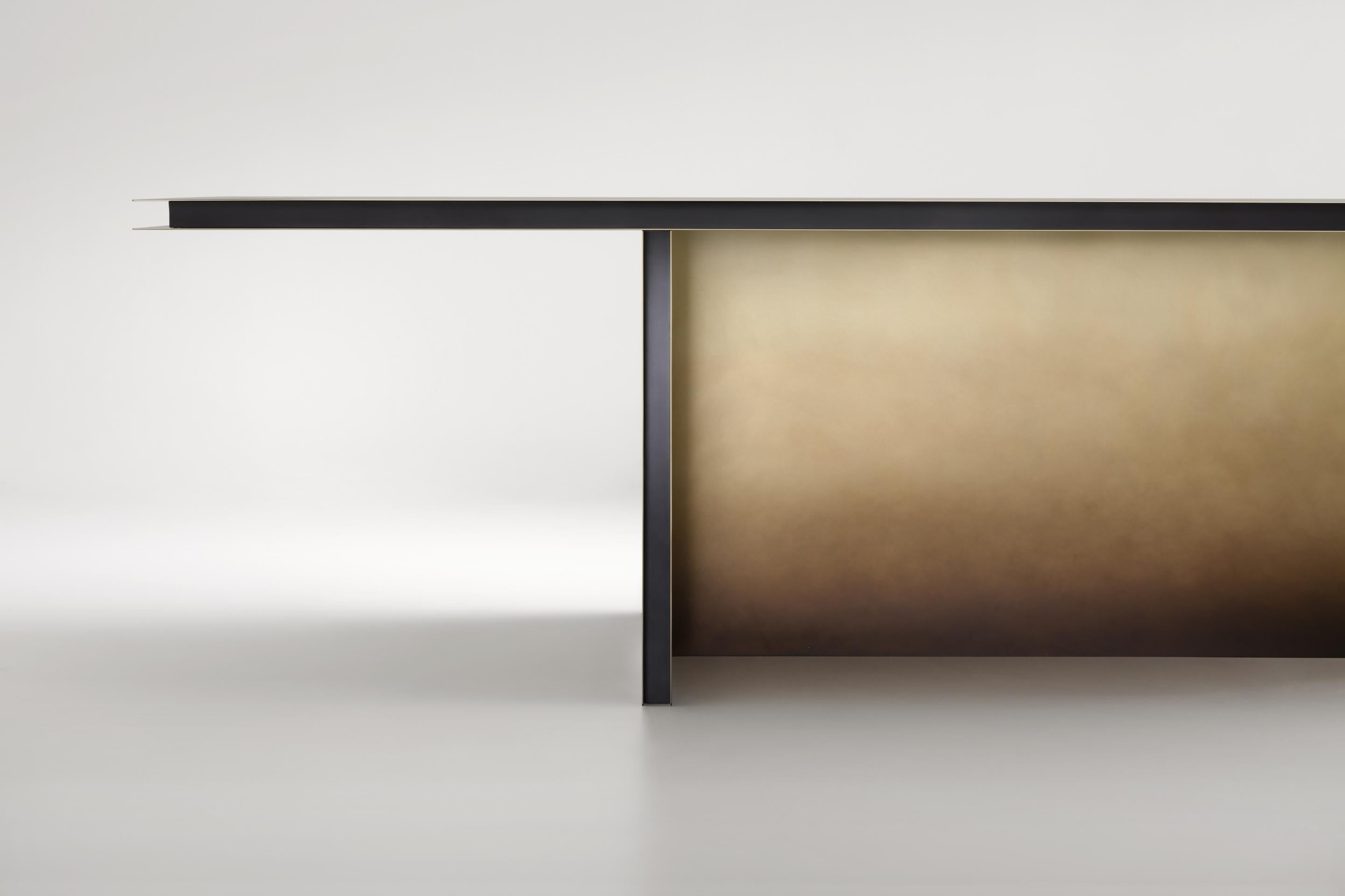 Contemporary Folio Console by De Castelli For Sale