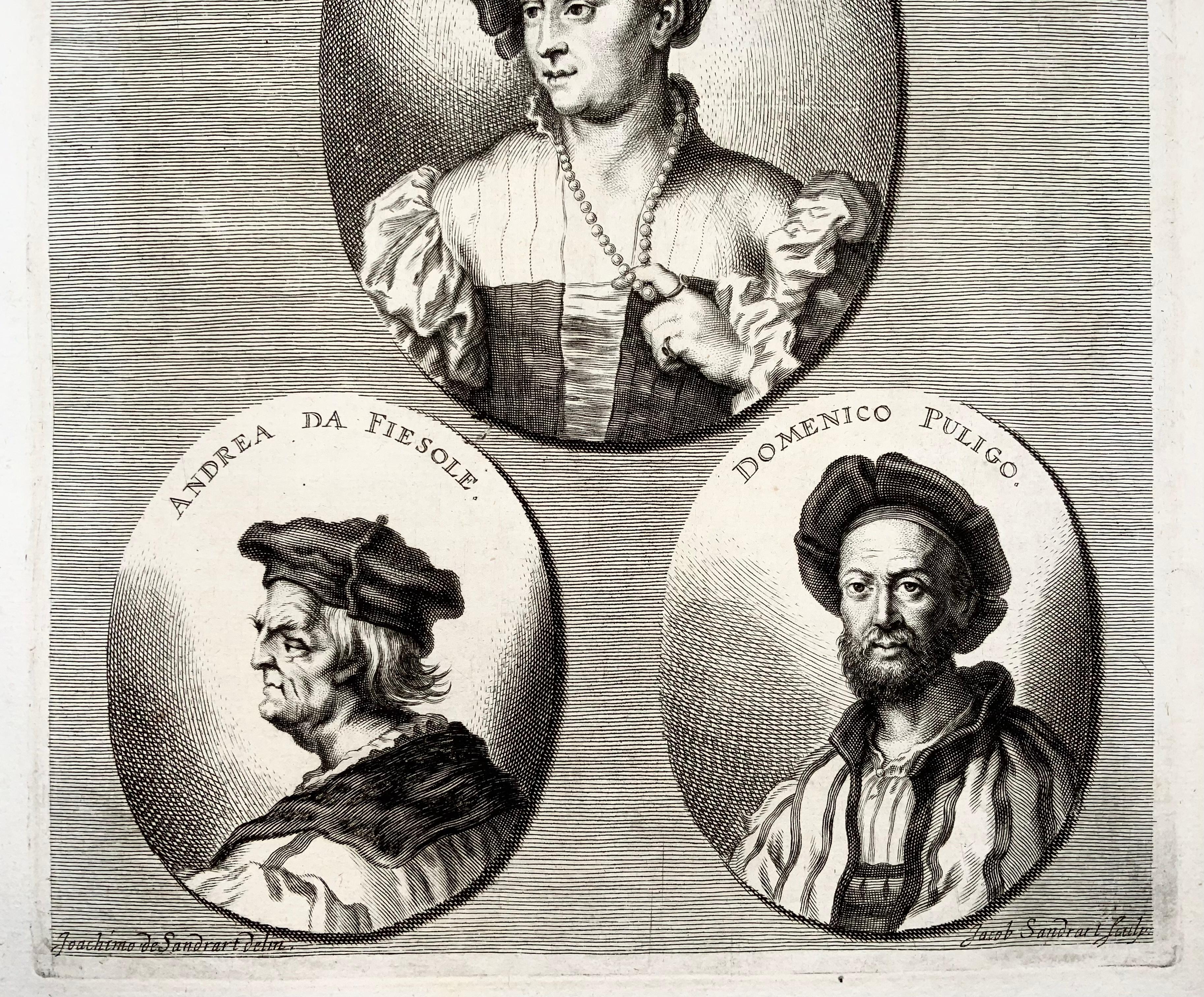 Folio Portraits of Artists, Puligo, Fiesole, Rossi, Gallo, Cosimo In Good Condition For Sale In Norwich, GB