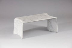 Table rectangulaire Folio en marbre de Carrare de Daniel Fintzi pour Formar