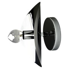 "Folio" sconce, space age, chromed metal, Italy, 1970