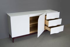 Folio Sideboard, Corian and Amarante Sideboard by Paul-Bertrand Mathieu