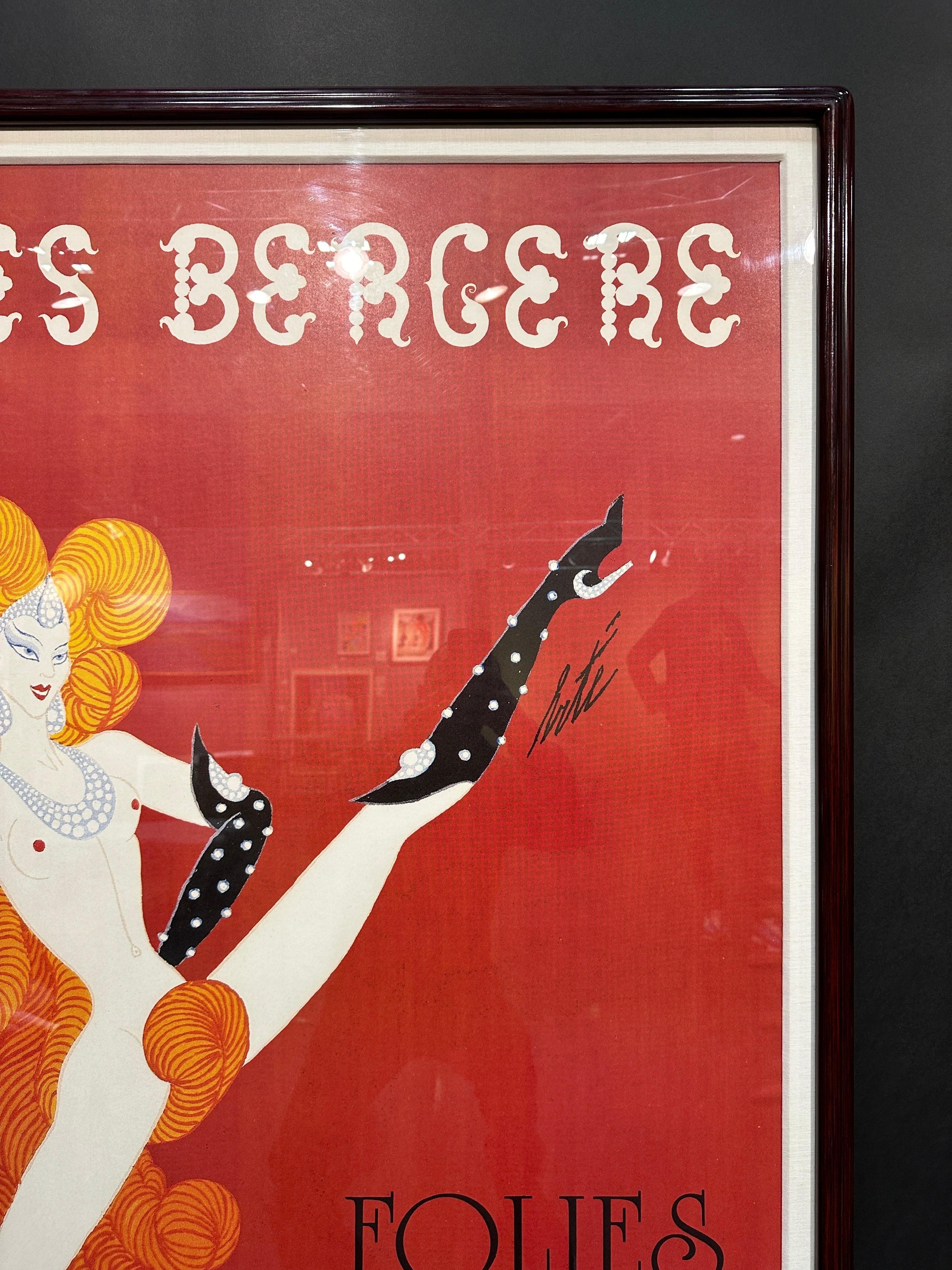 French Folis Bergere Poster by ERTE  For Sale