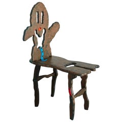 "Folk #14" Sculptural Chair by Serban Ionescu