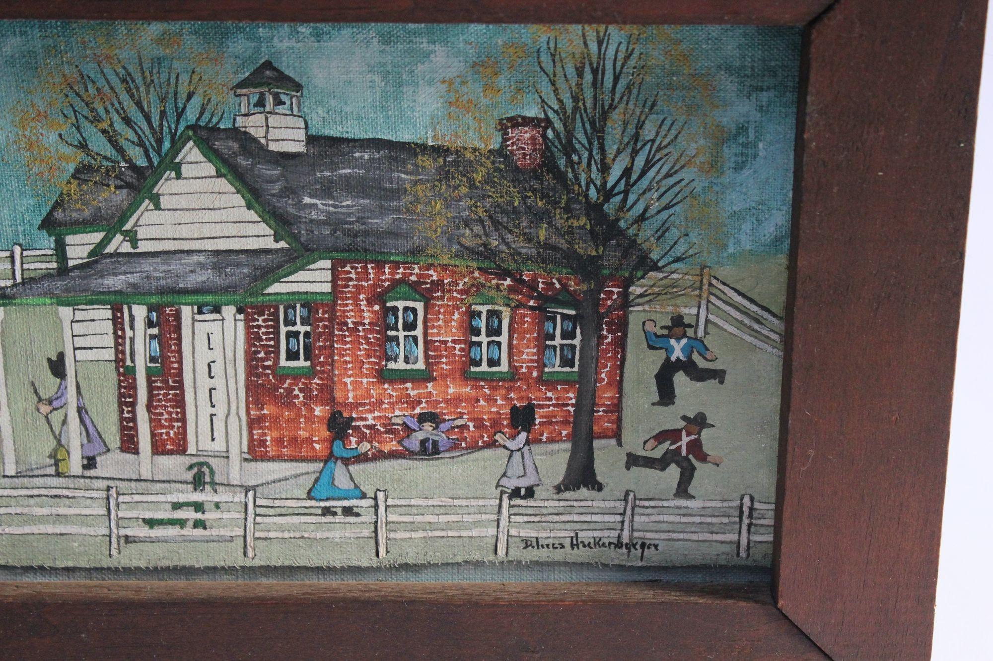 Folk Art Amish Farm Scene by Dolores Hackenberger 7