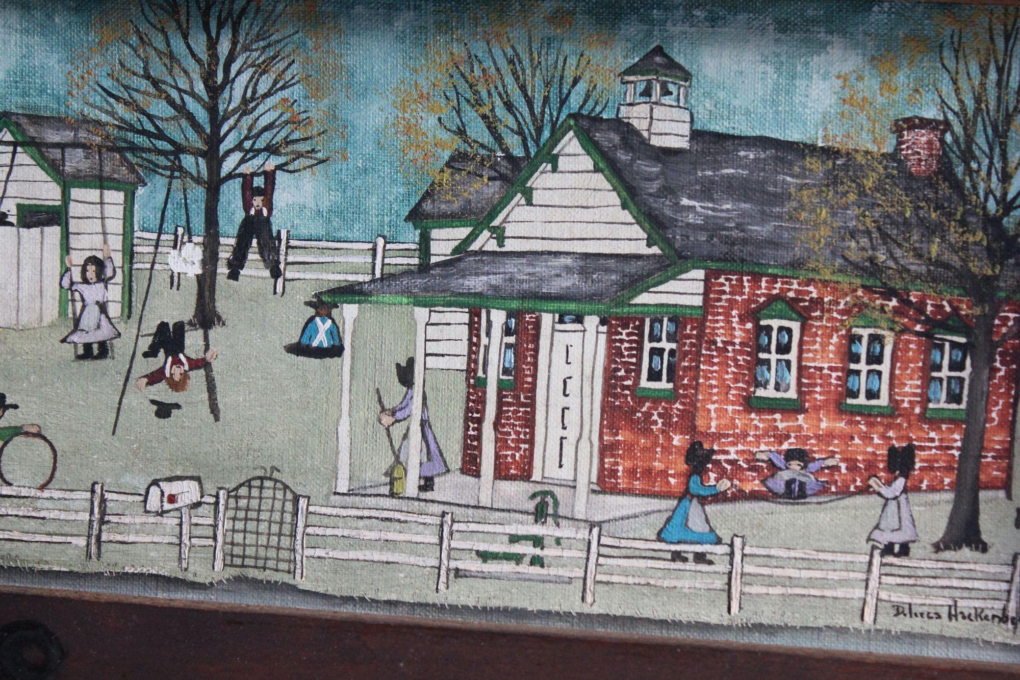Folk Art Amish Farm Scene by Dolores Hackenberger 2