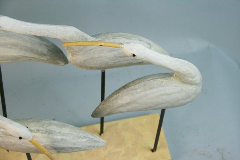 Folk Art Artist Made Crain Sculpture For Sale 12