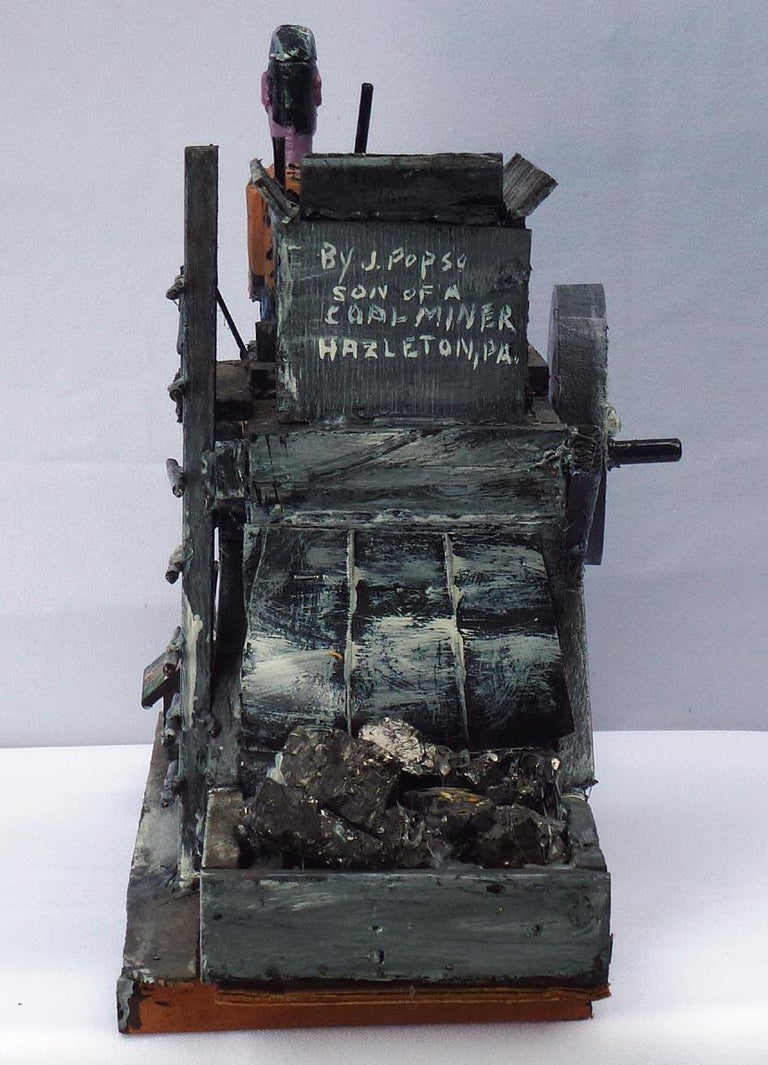 Folk Art Assemblage Model of a Coal Cracker by James 'Jim' Popso For