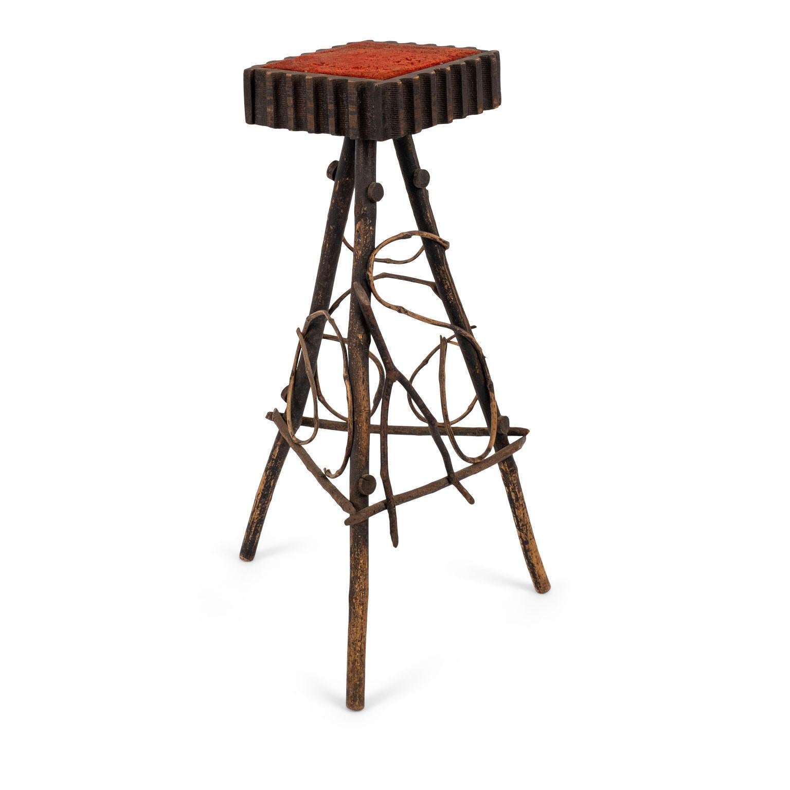 Soporte para ramitas de arte popular antiguo en venta 2