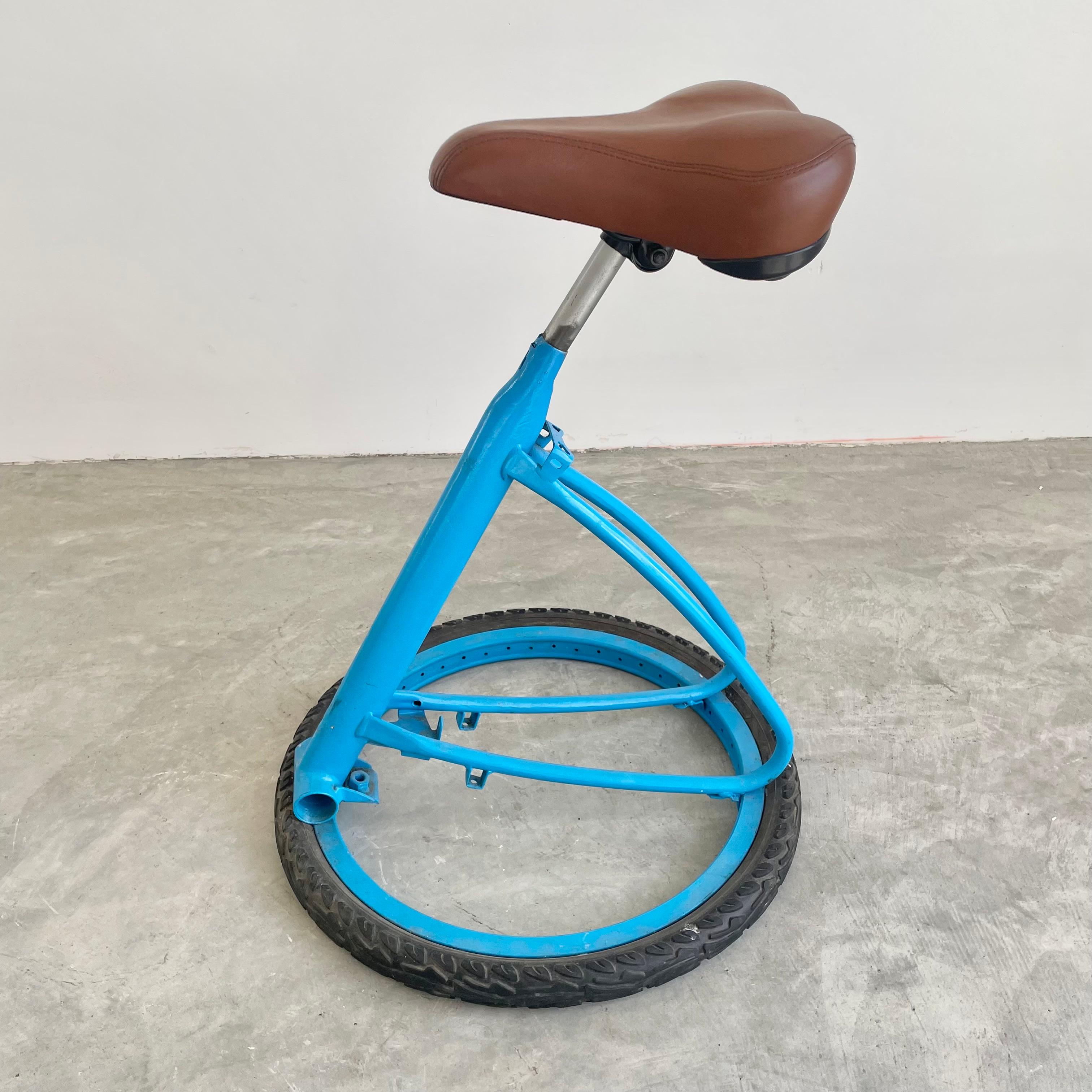 Folk Art Bicycle Stool, 1980s France In Good Condition For Sale In Los Angeles, CA