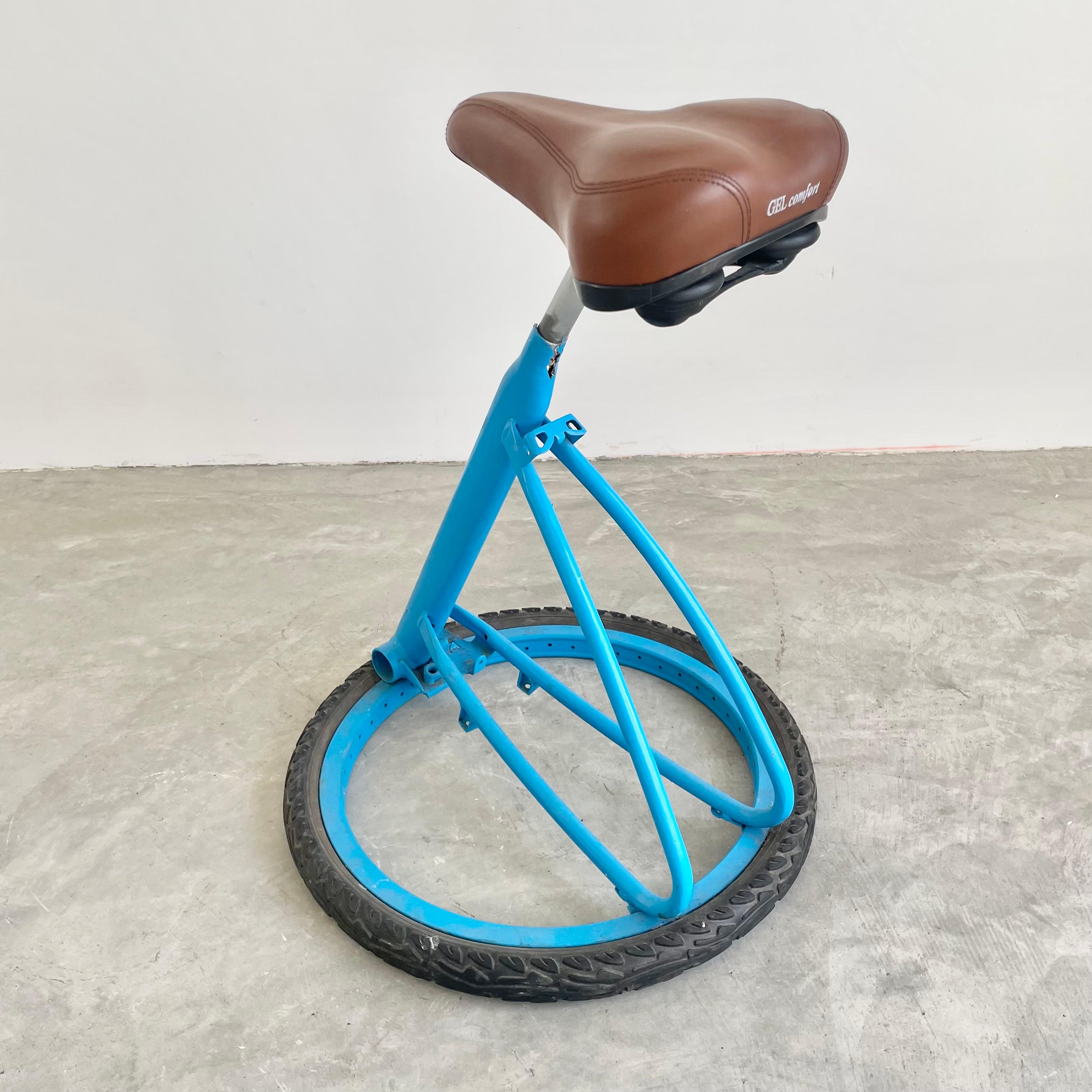 Late 20th Century Folk Art Bicycle Stool, 1980s France For Sale