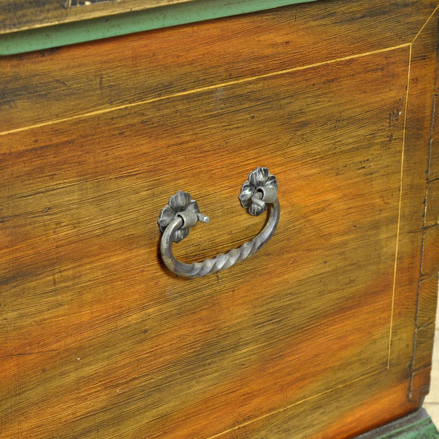 Folk-Art Bridal Chest, 1826 For Sale 7