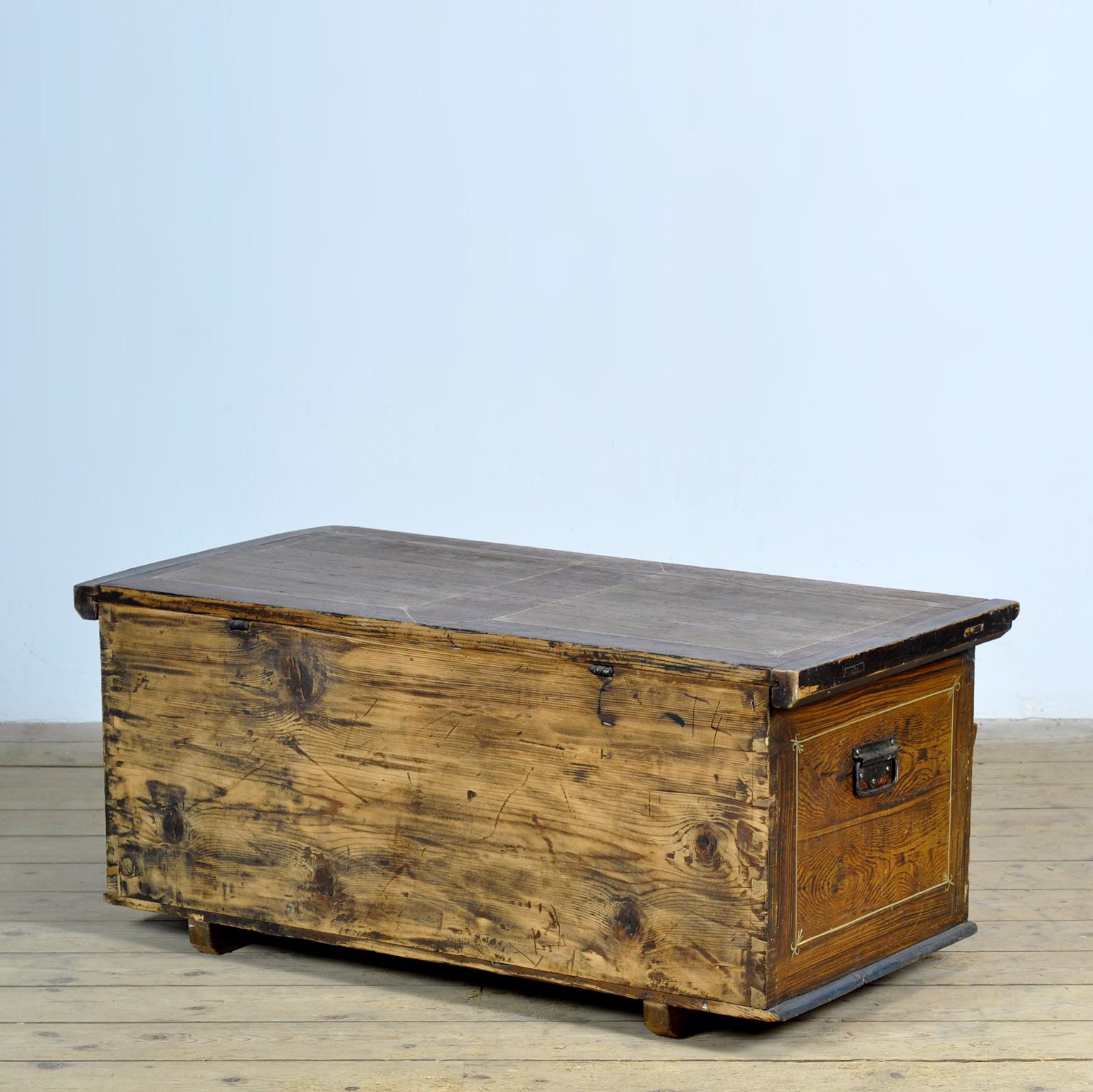 Folk-Art Bridal Chest, anno 1875 en vente 8