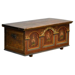 Folk-Art Bridal Chest, anno 1875