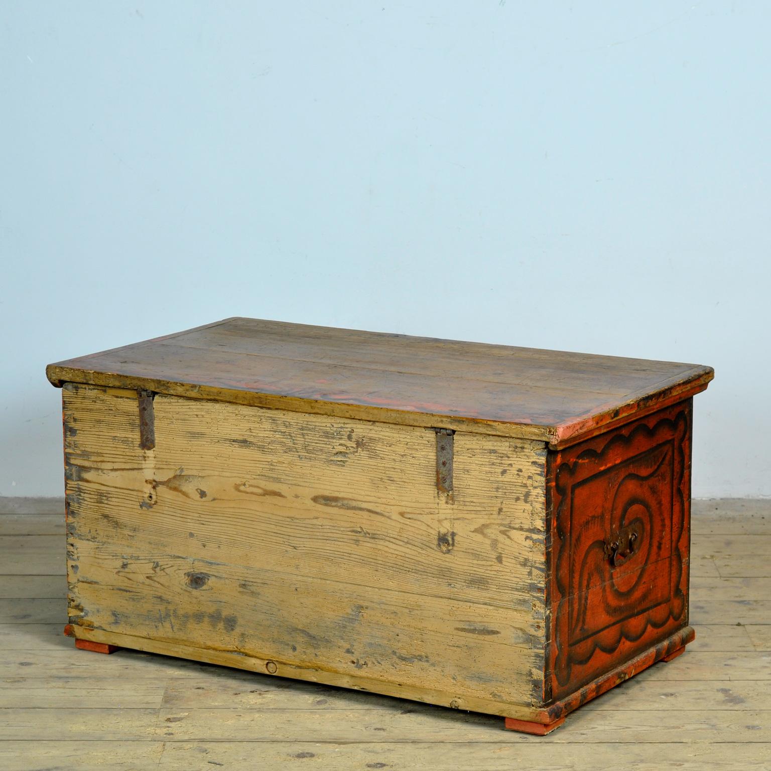 Cassapanca da sposa folkloristica, anno 1885 6