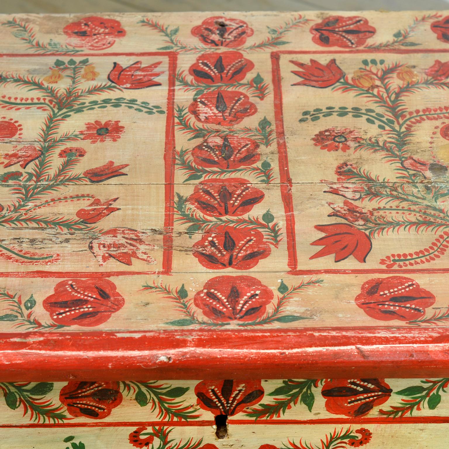 Cassapanca da sposa Folk Art, 1950 circa in vendita 2