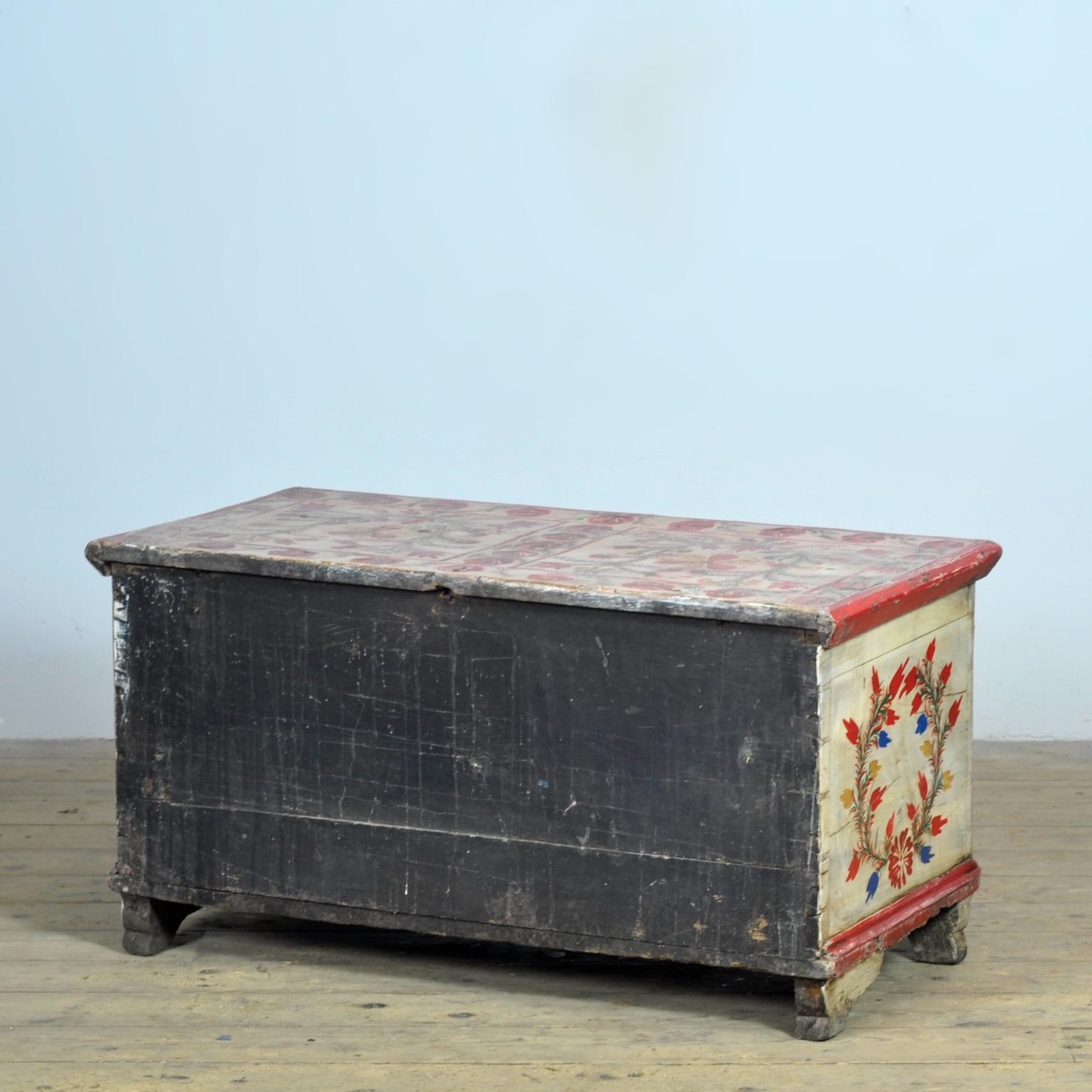 Cassapanca da sposa Folk Art, 1950 circa in vendita 8