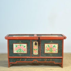 Cassapanca da sposa di arte popolare, datata 1795