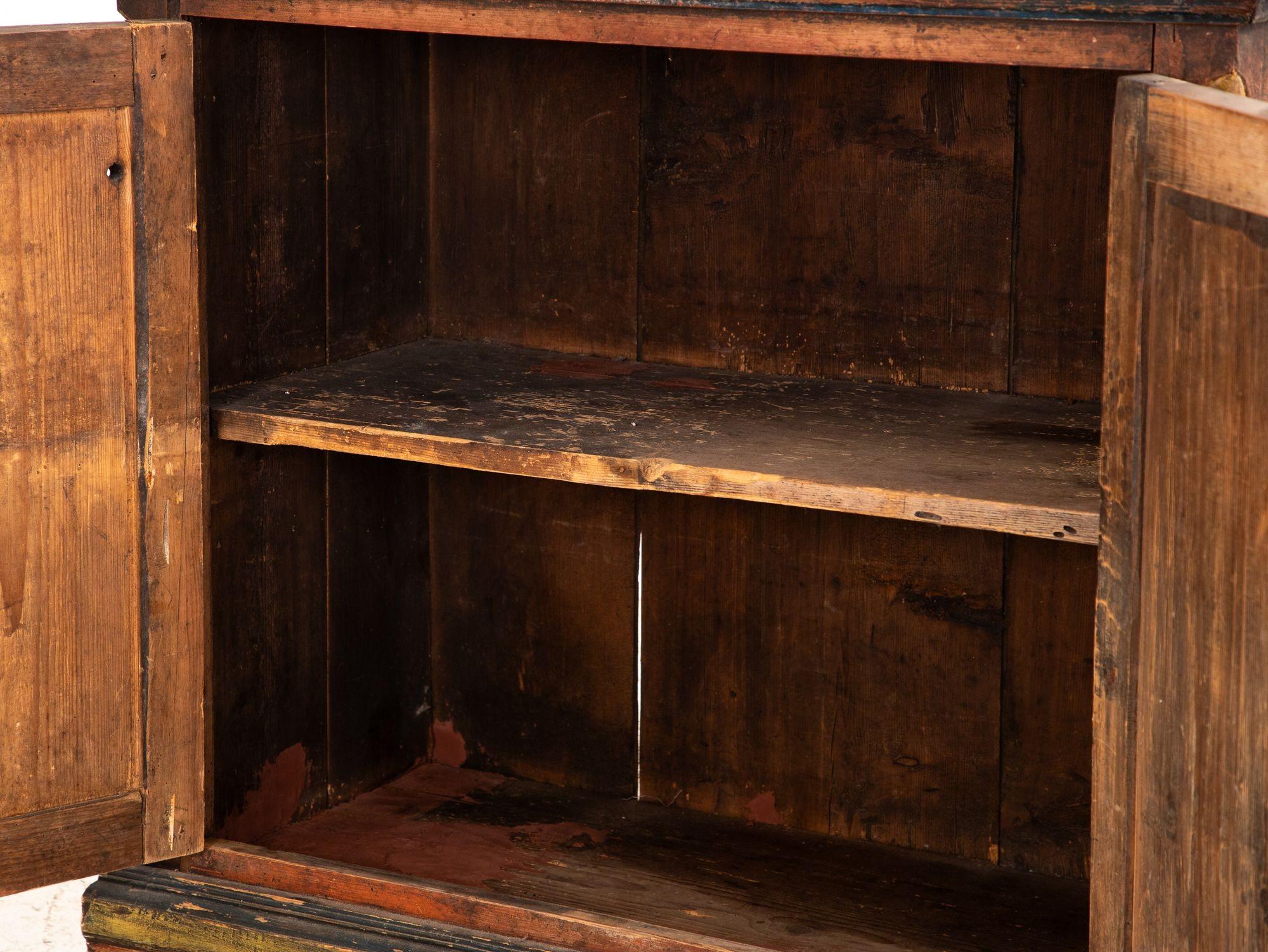Folk Art Bridal Cupboard or Cabinet Marked 1884, Germany 2