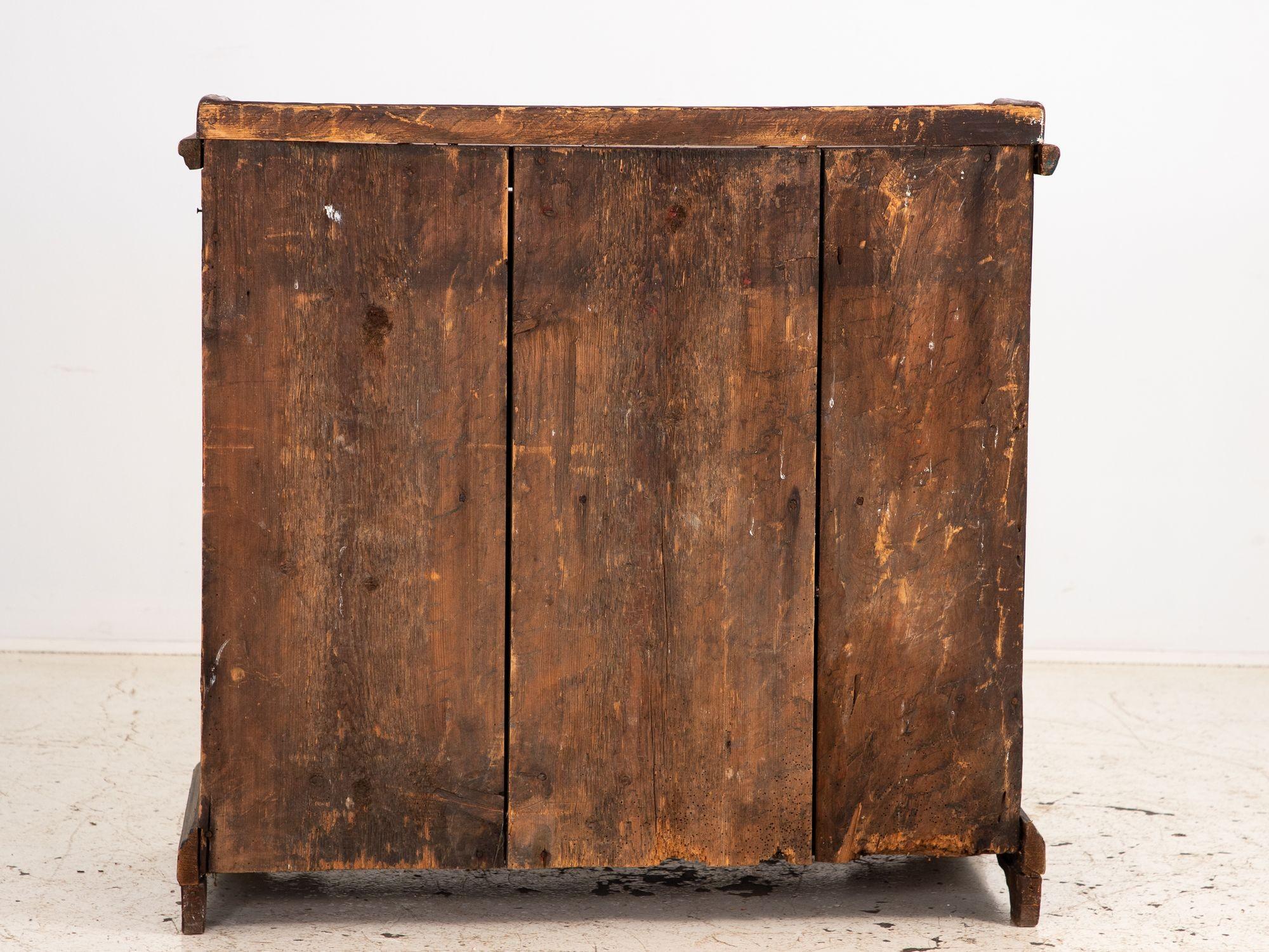 Folk Art Bridal Cupboard or Cabinet Marked 1884, Germany 3
