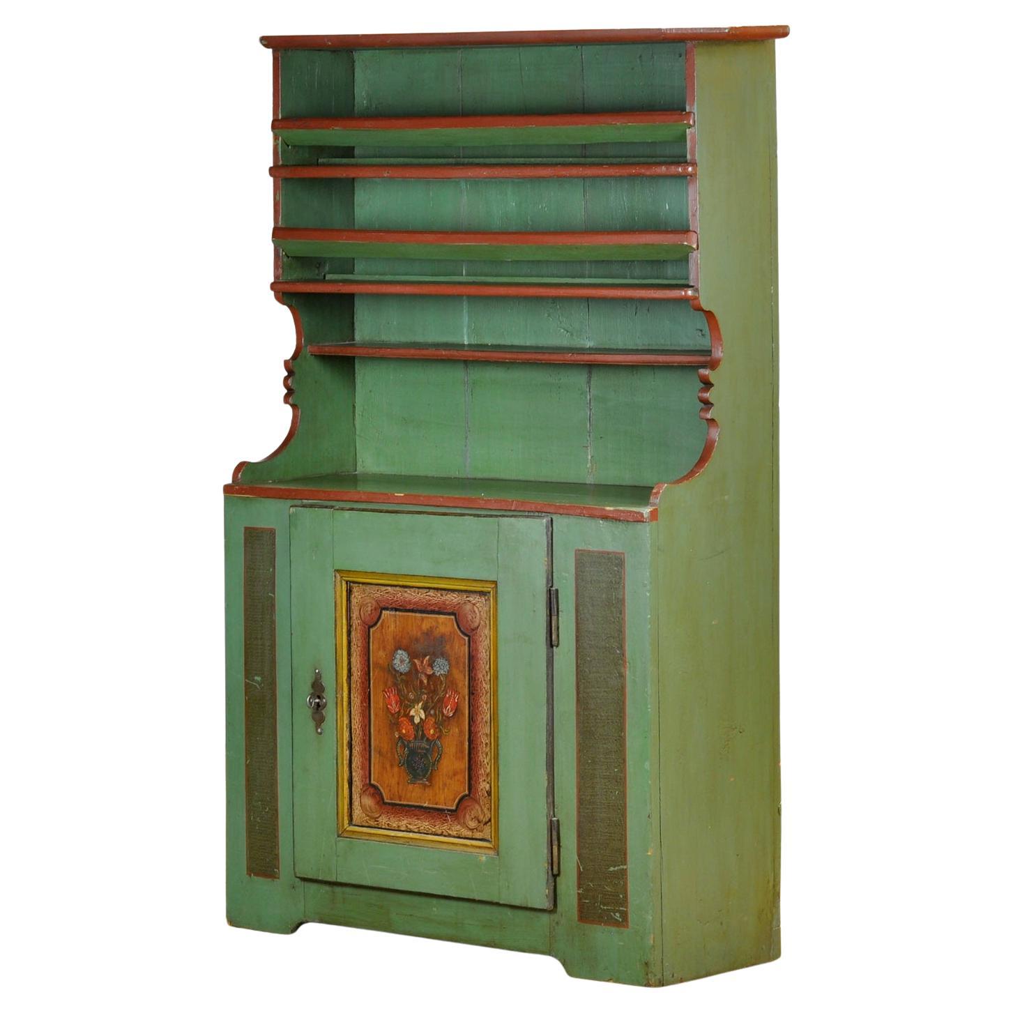 Folk art cabinet, Austria, circa 1880
