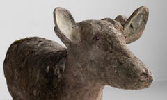 Life Sized Stone Composite Folk Art Calf