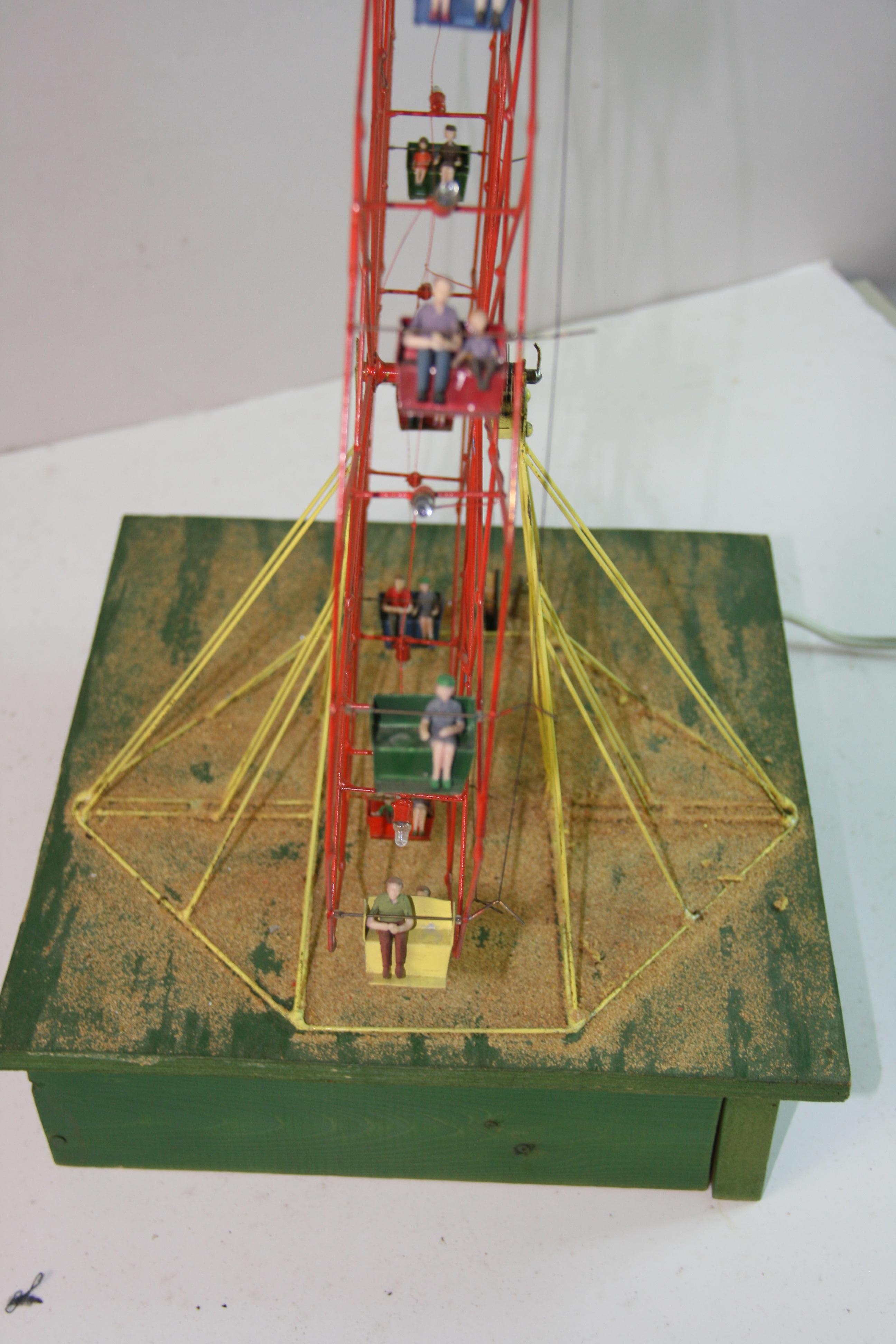Metal Folk Art Carnival Motorized Ferris Wheel For Sale
