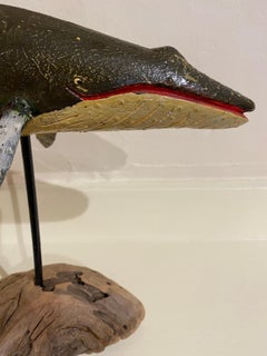 Folk Art Carved and Decorated Sei Whale, circa 1920s