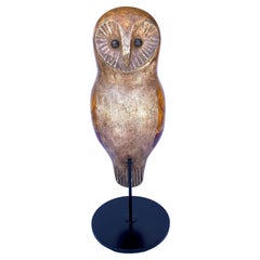Folk Art Carved and Painted Owl Decoy, USA, 1900's