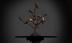 Art Carved Bird Tree, Amérique 1950