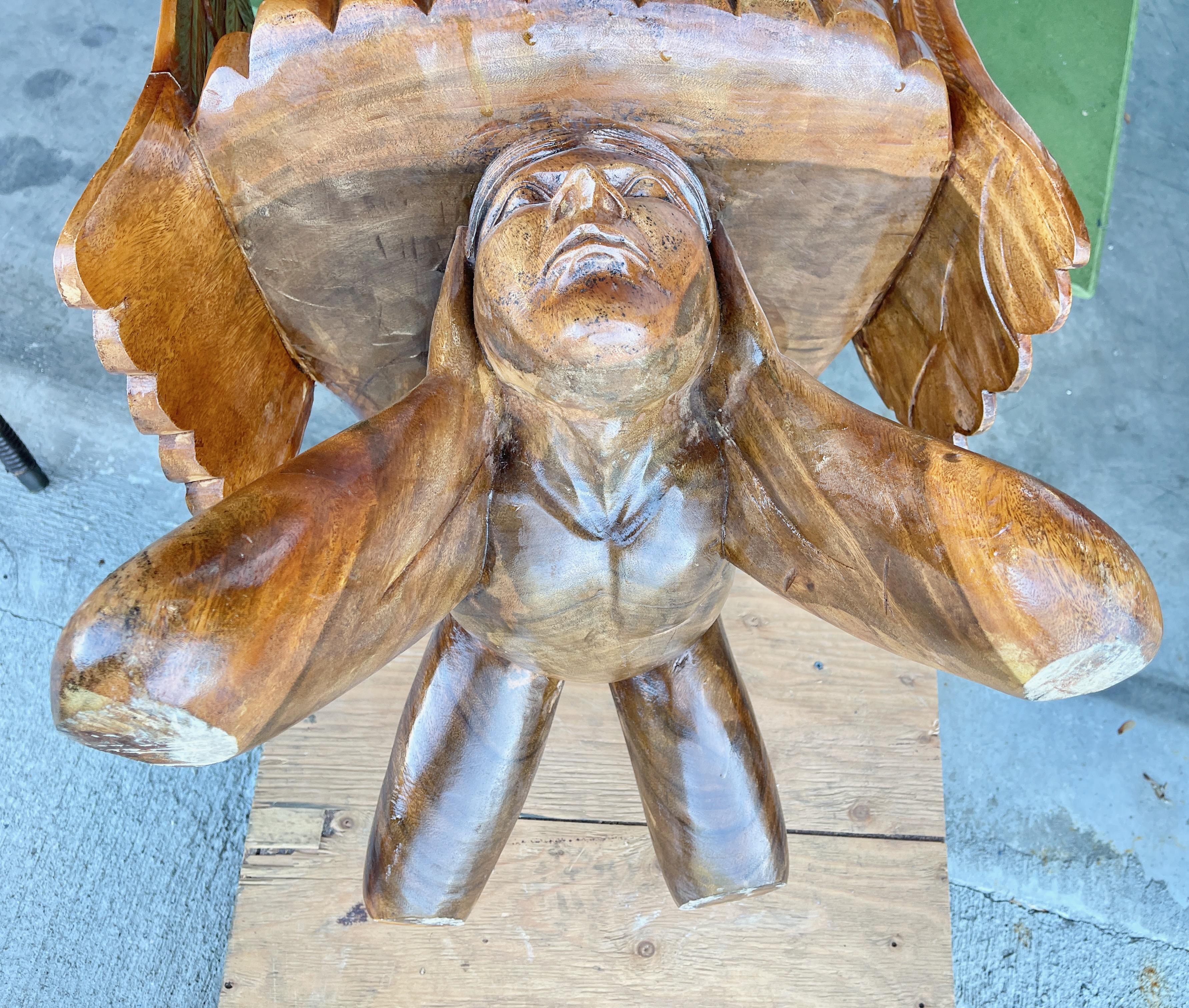 Art Carved Eagle Chairs (chaises à aigle) en vente 6